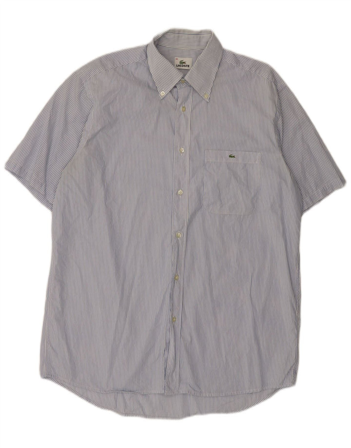LACOSTE Muška majica kratkih rukava, veličina 42, pamuk na velike plave pruge