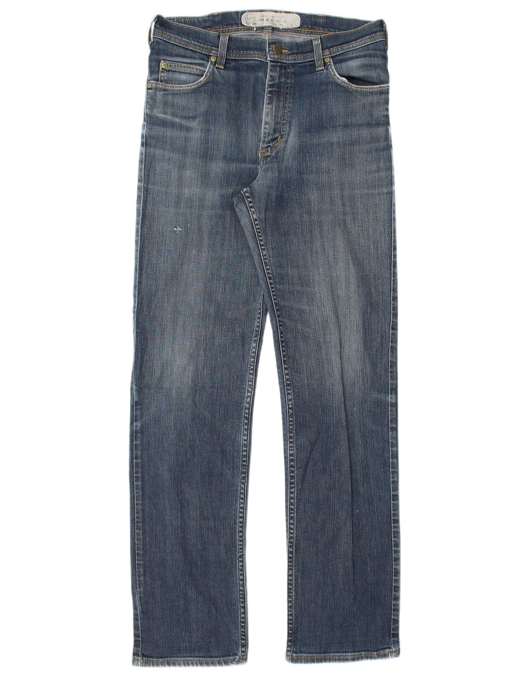 Lee Mens Brooklyn Straight Jeans W31 L32 Plavi pamuk