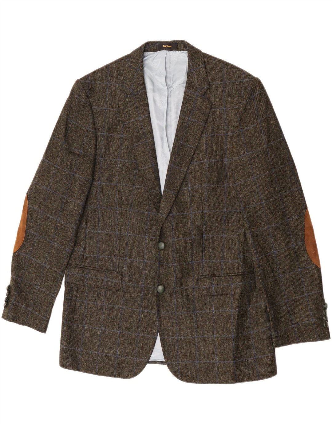 Barbour muška jakna sa 2 gumba UK 44, veliki zeleni karirani vuneni
