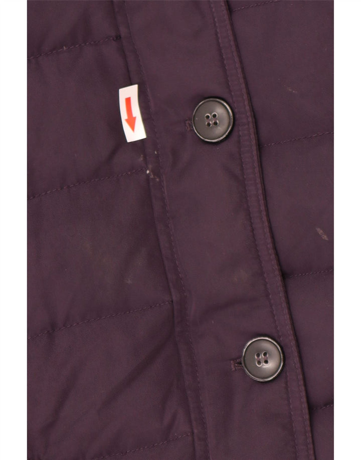 Crew Clothing Ženska podstavljena jakna s kapuljačom UK 10 Mali ljubičasti poliester