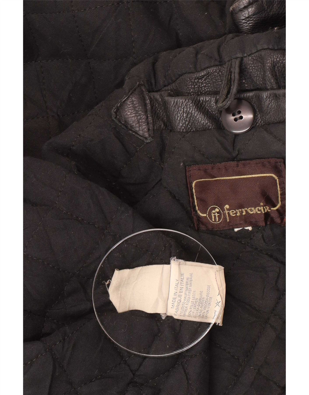 Vintage muška kožna jakna UK 42 XL crna