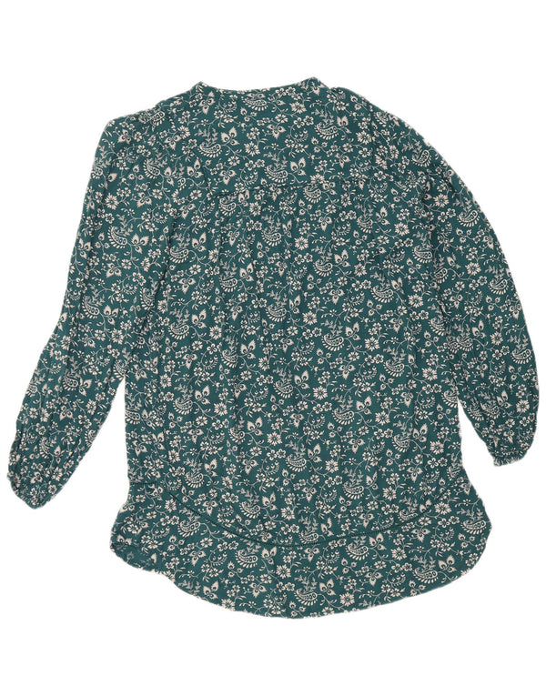 Fat Face ženska osnovna haljina UK 12 Srednje plava cvjetna viskoza