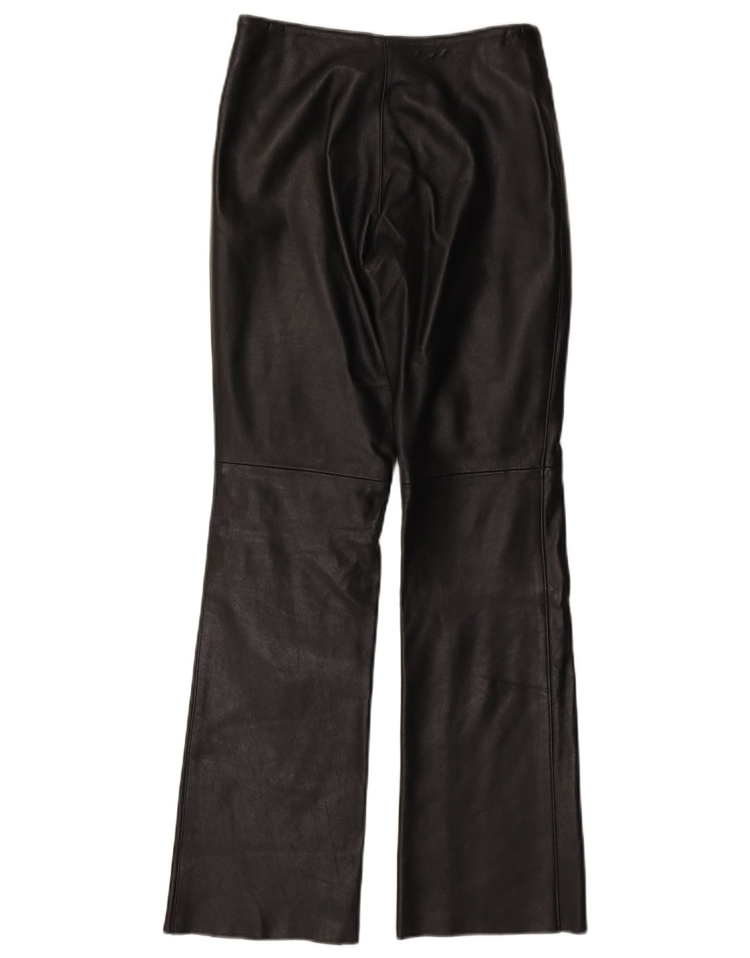 VINTAGE ženske kožne hlače UK 10 male W27 L31 crne