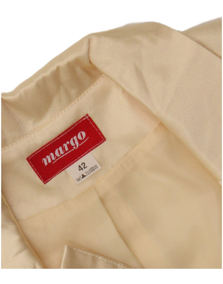 Vintage ženska majica s bolerom 1/2 rukava IT 42 srednje bijele boje