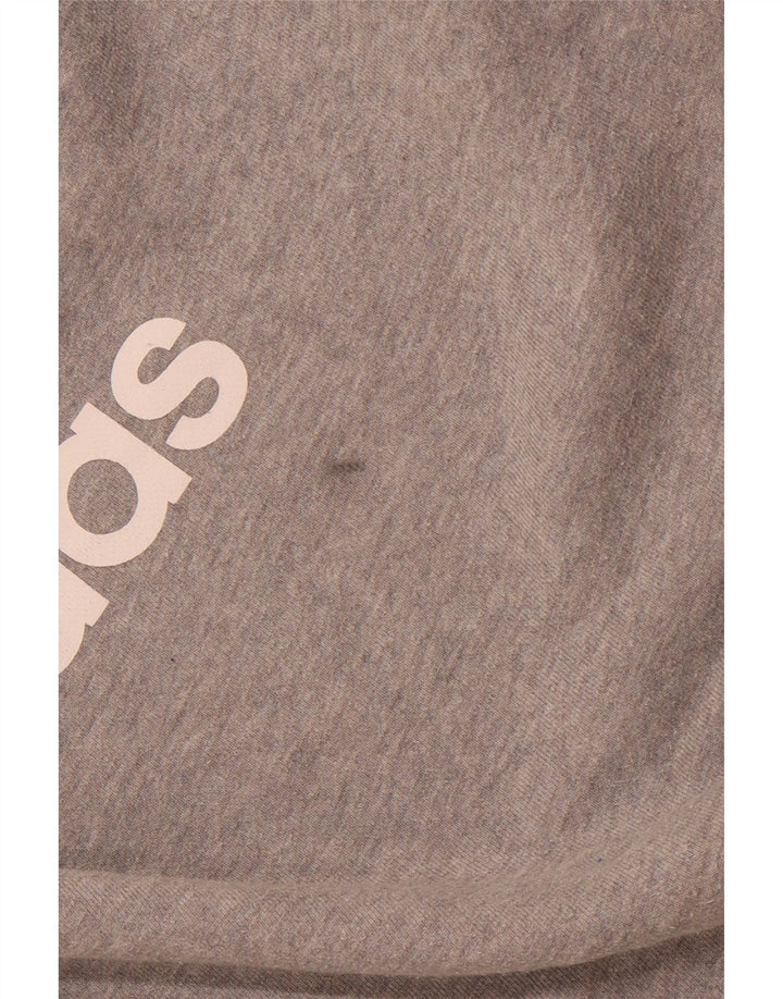 ADIDAS muški džemper s grafičkim motivima, veliki sivi pamuk