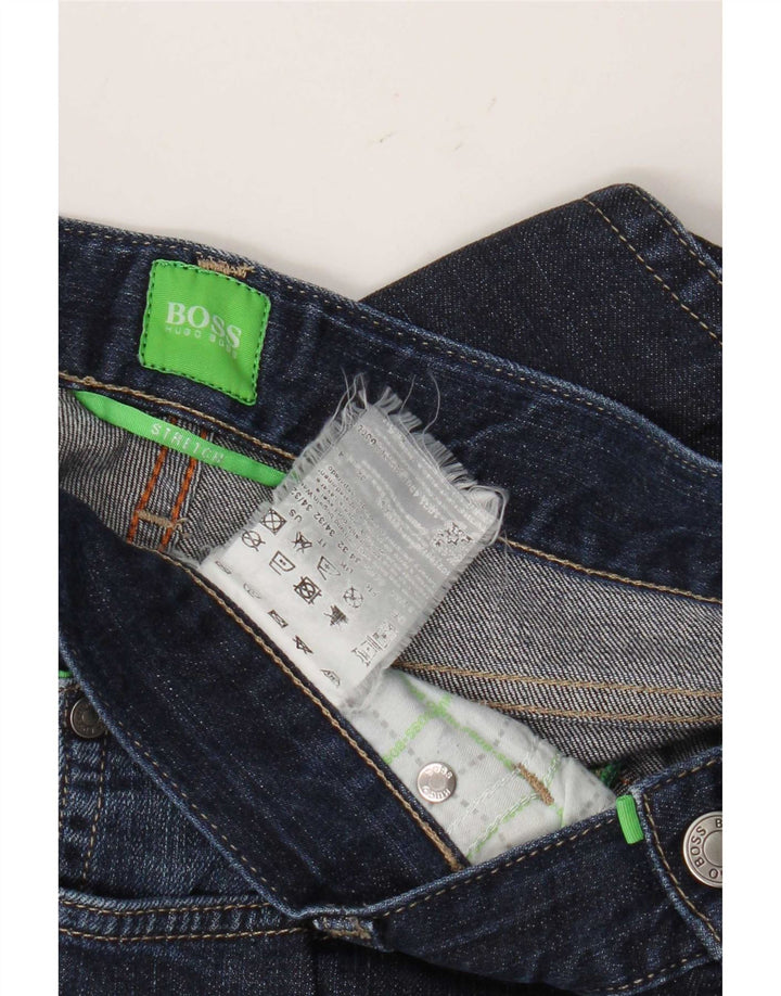 Muške ravne traperice Hugo Boss W34 L32 tamnoplave