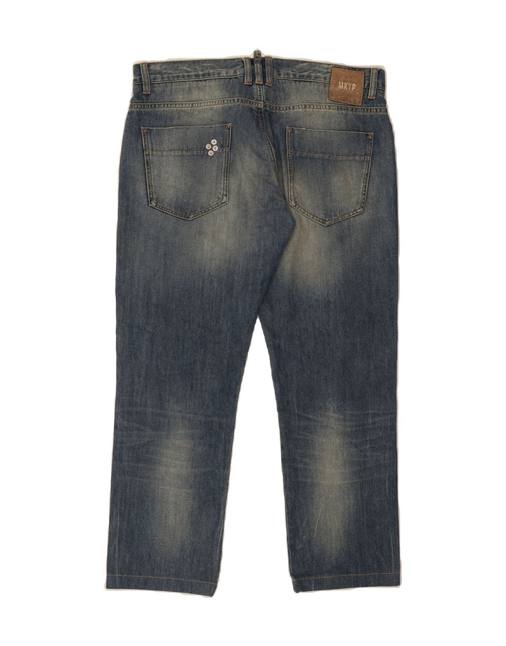 VINTAGE Womens Straight Jeans W36 L27 Blue Cotton Vintage Vintage and Second-Hand Vintage from Messina Hembry 