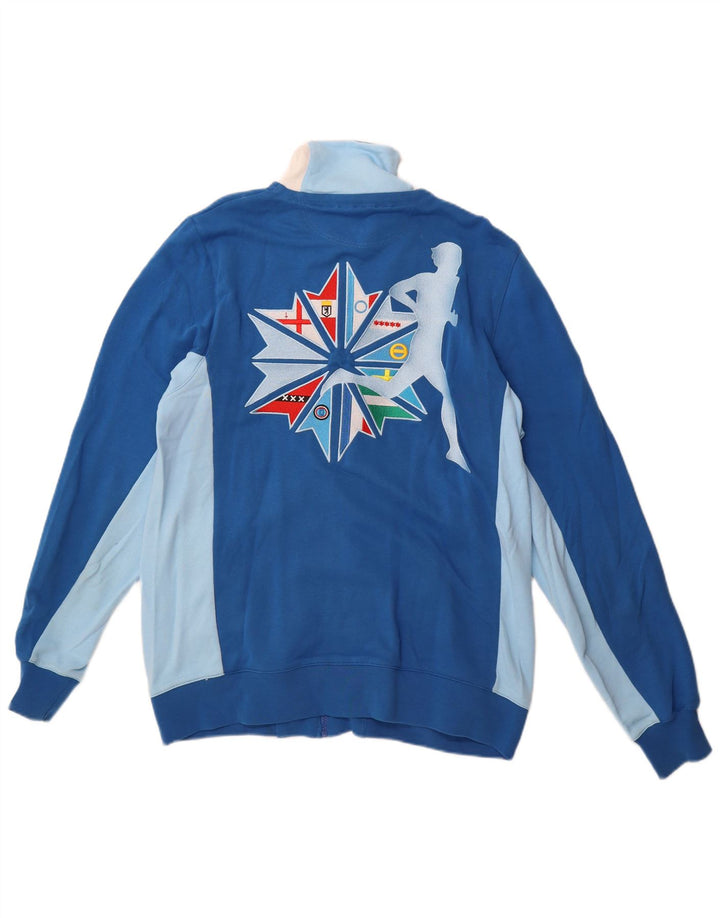 Reebok muška trenirka s grafičkim motivima, velika plava pamučna jakna