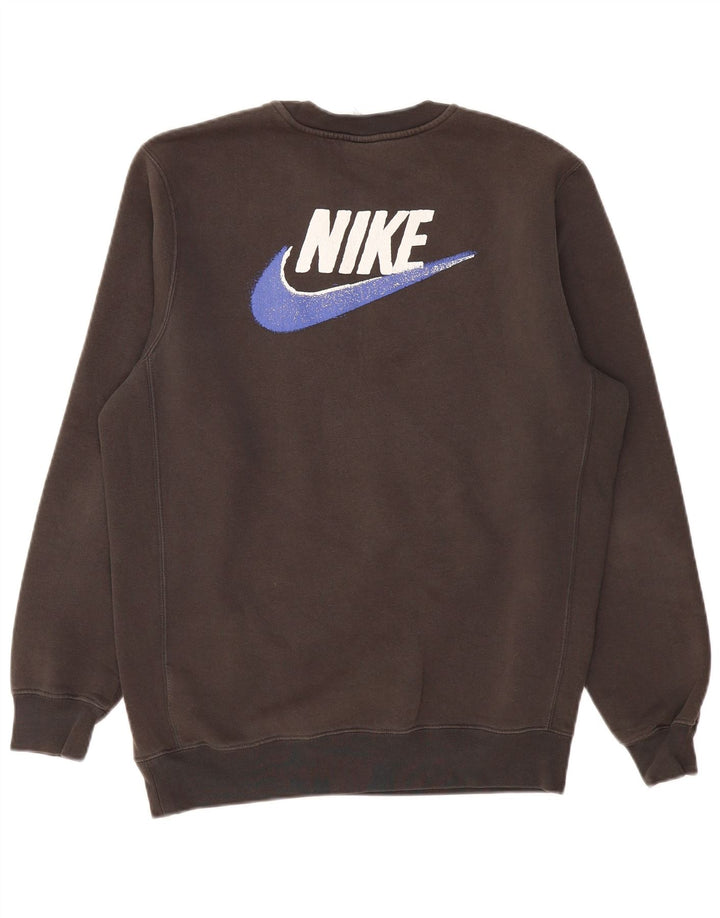 Nike muška majica s grafičkim motivima srednje sivi pamuk