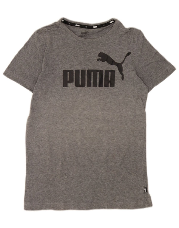 Puma Boys Graphic T-Shirt Top 13-14 Years Grey