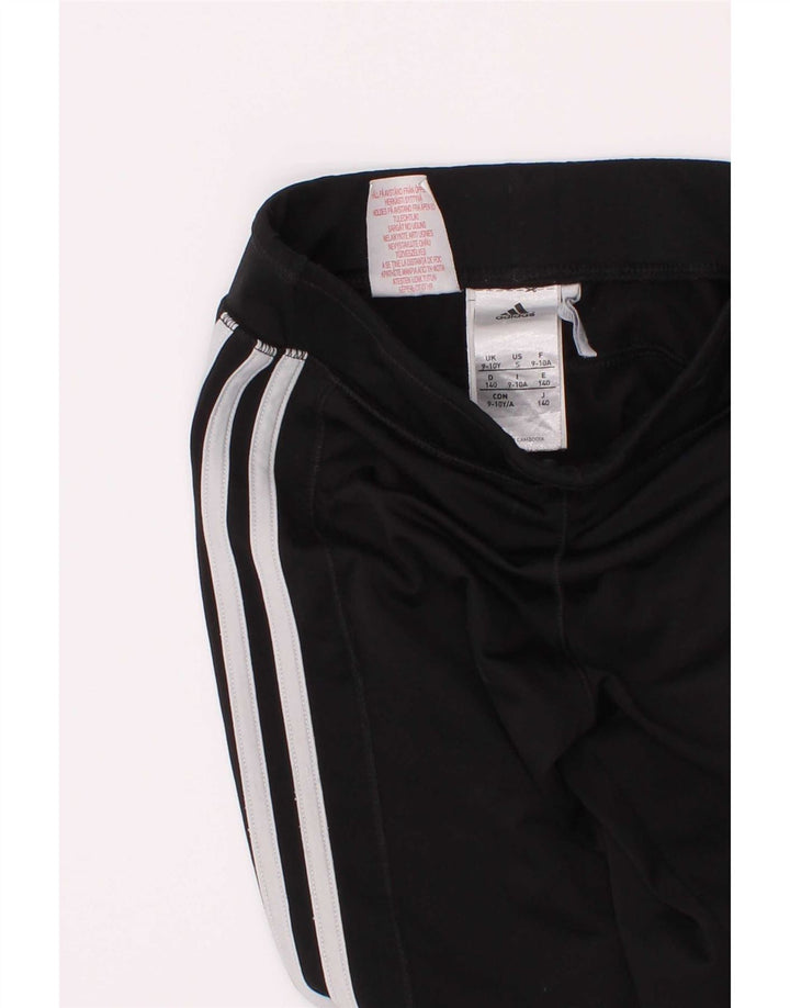 ADIDAS Tajice za djevojčice 9-10 godina crne poliesterske