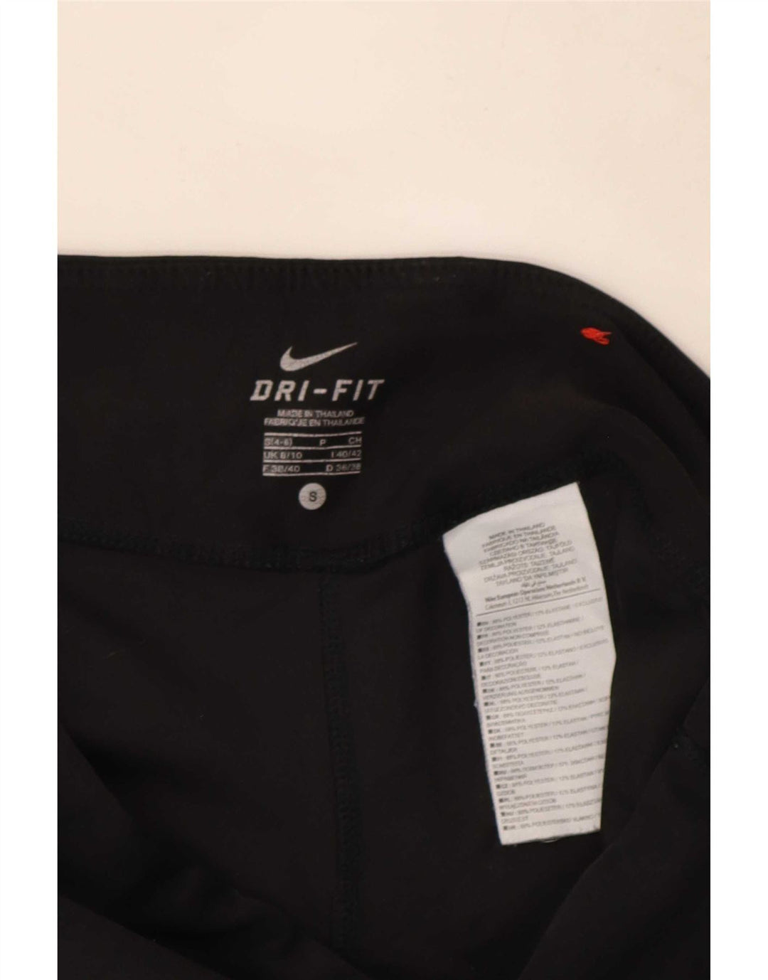 Nike ženske Dri Fit Capri tajice UK 8/10 male crne poliesterske
