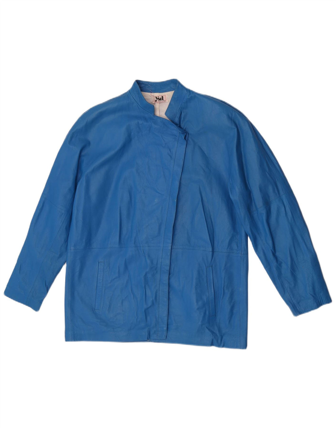 Vintage ženska kožna jakna IT 46 Large Blue