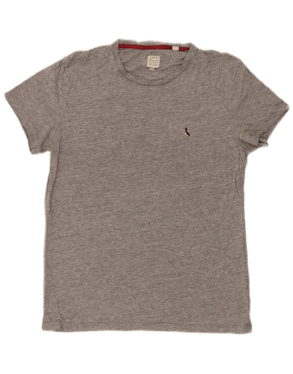 Jack Wills Muška majica kratkih rukava 2XS Sivi flekasti pamuk