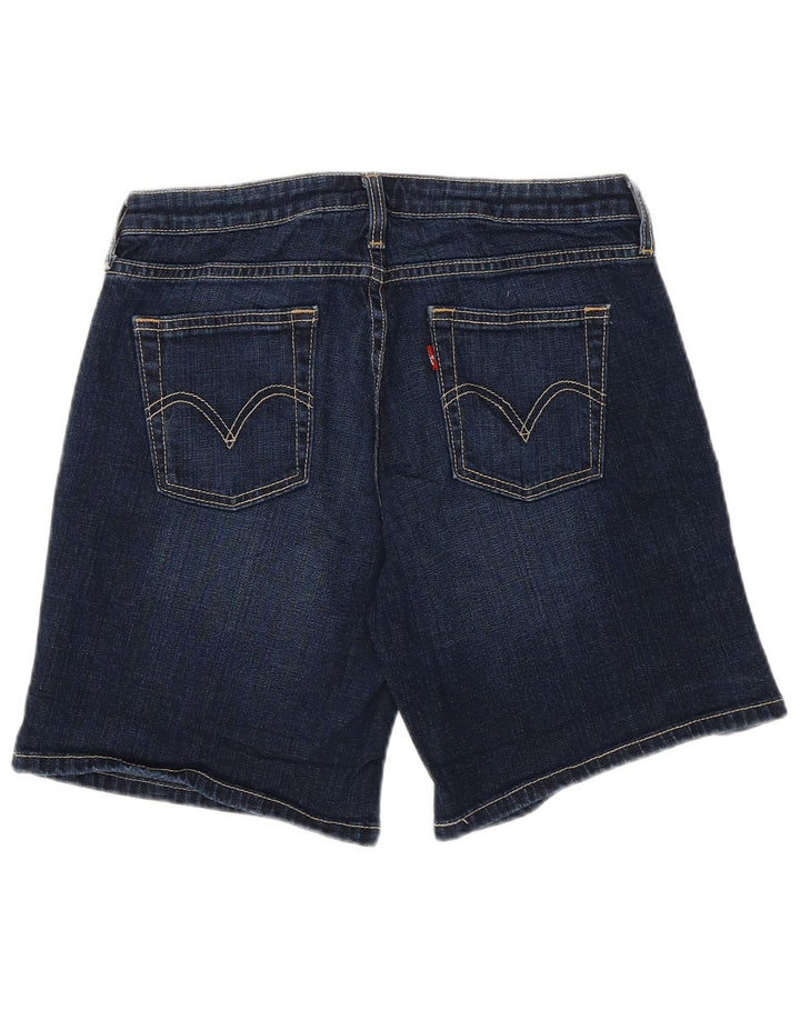 Levi's ženske 545 traper kratke hlače US 4 male W28 tamnoplavi pamuk