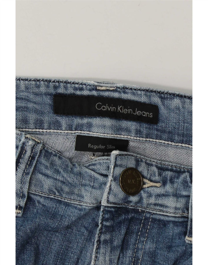 Calvin Klein Muške uske traperice W34 L34 Plave