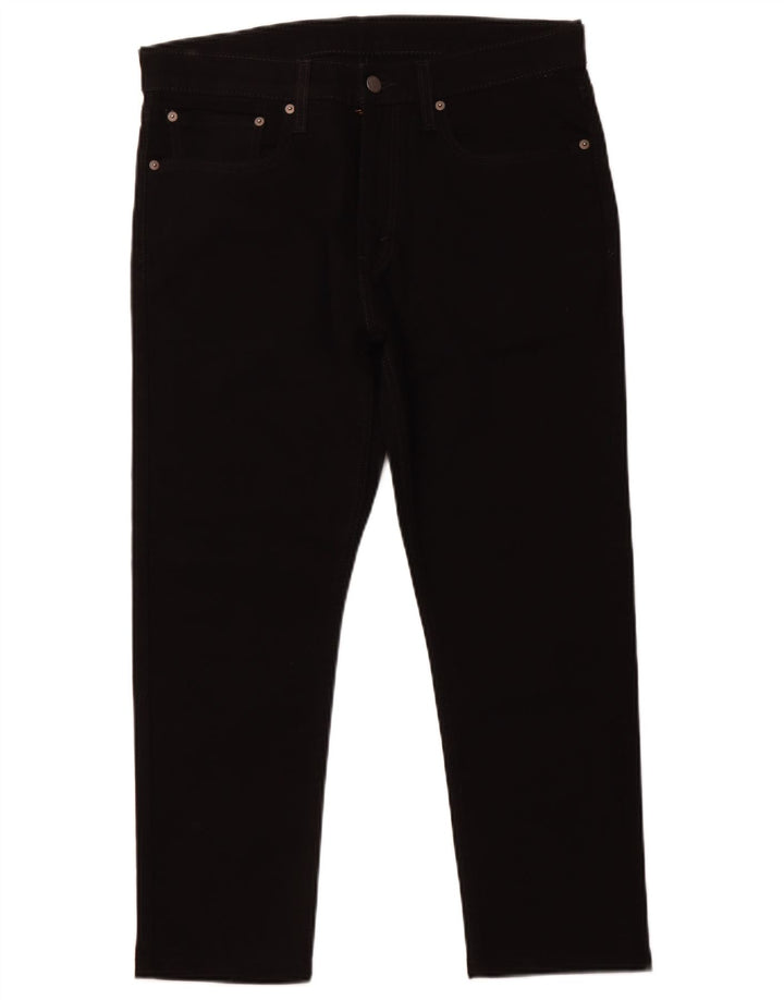 LEVI'S muške 512 uske sužene traperice W34 L25 crni pamuk