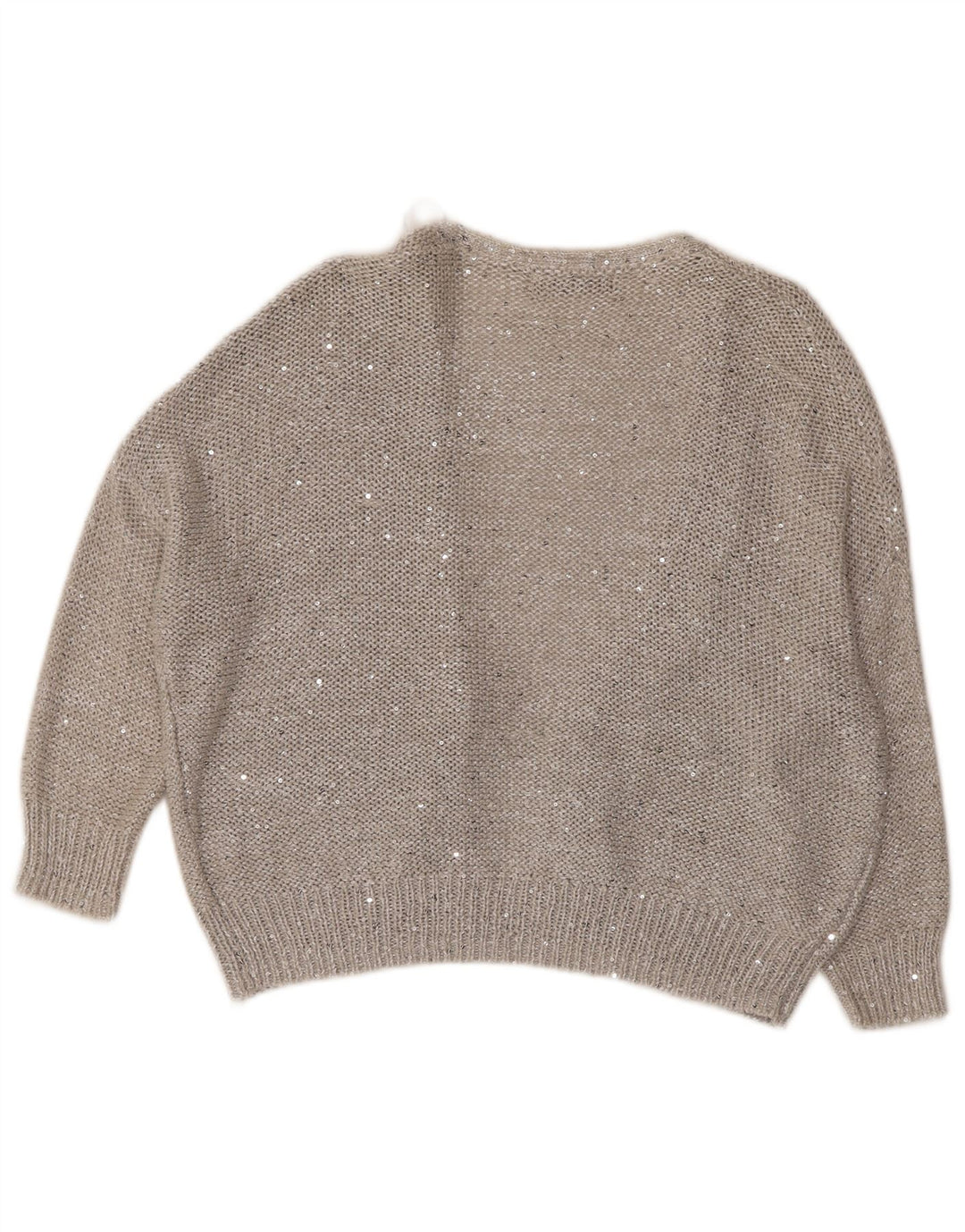 MARKS & SPENCER Ženski otvoreni kardigan pulover s 3/4 rukava UK 14 Veliki sivi