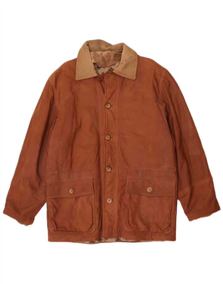 Vintage muška kožna jakna IT 50 Large Brown Colourblock