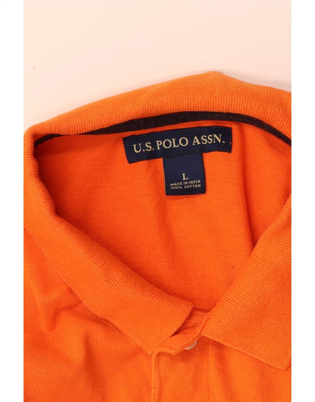 U.S. Polo Assn. Muška košulja velika narančasta pamuk