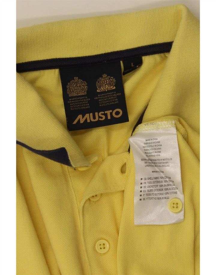MUSTO muška polo majica velika žuta pamučna