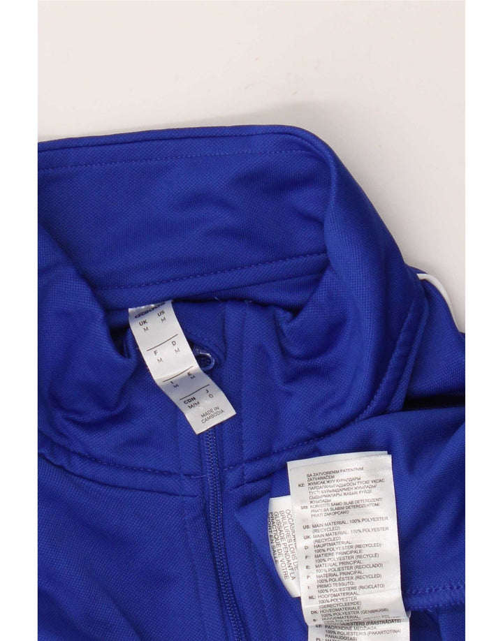 Adidas muška trenirka Aeroready zip izrez i gornji dio trenirke srednje plave boje od poliestera