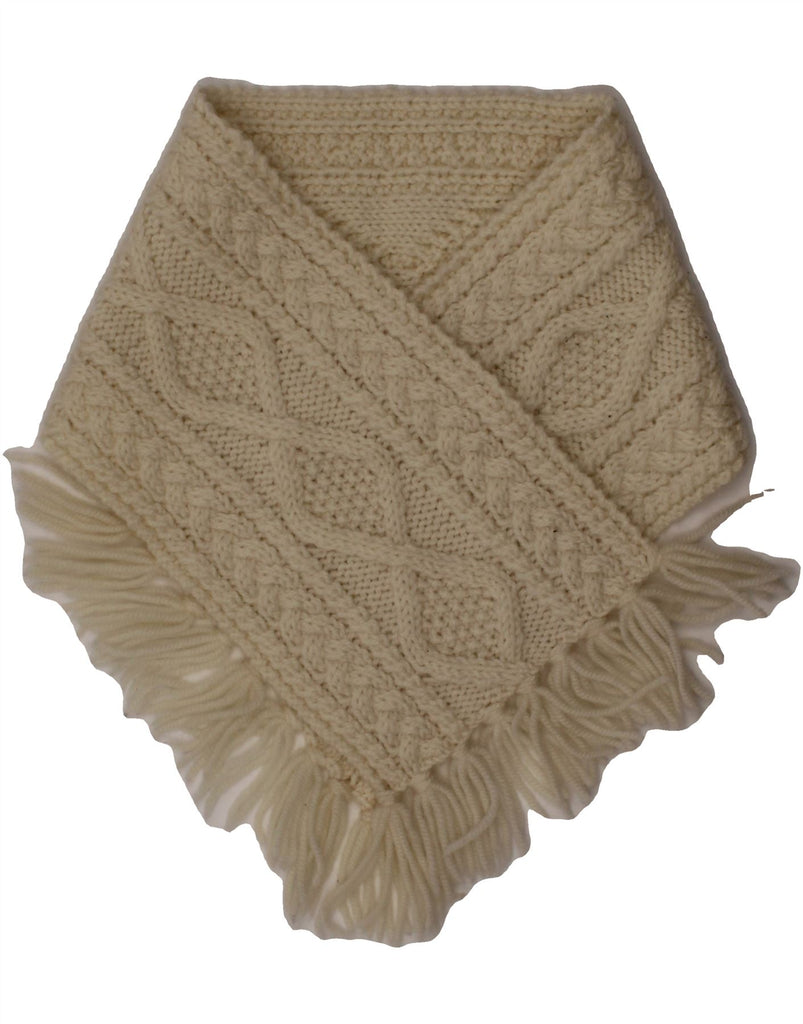 CARRAIG DONN Girls Knit Rectangle Scarf One Size Off White Winter Vintage Carraig Donn and Second-Hand Carraig Donn from Messina Hembry 