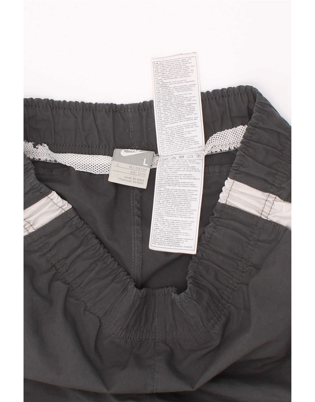 Nike Boys Sport Shorts 12-13 Years Large Grey Colourblock Poliester