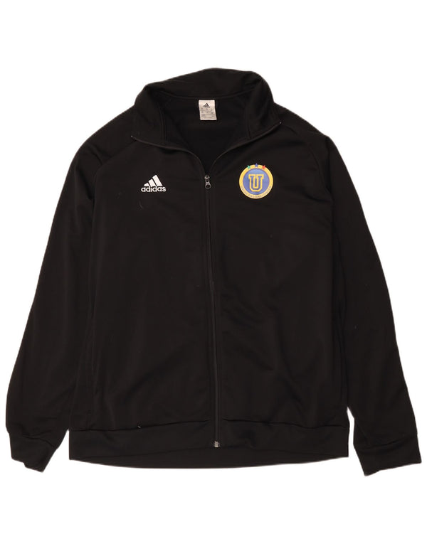 Adidas muška trenirka s grafičkim motivima, gornja jakna 2XL, crni poliester