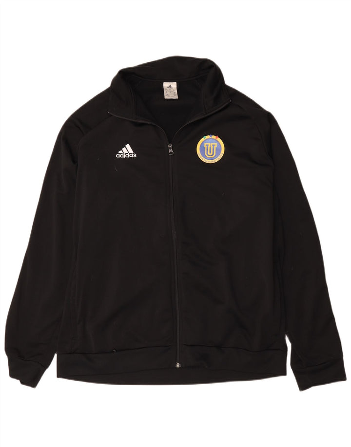 Adidas muška trenirka s grafičkim motivima, gornja jakna 2XL, crni poliester