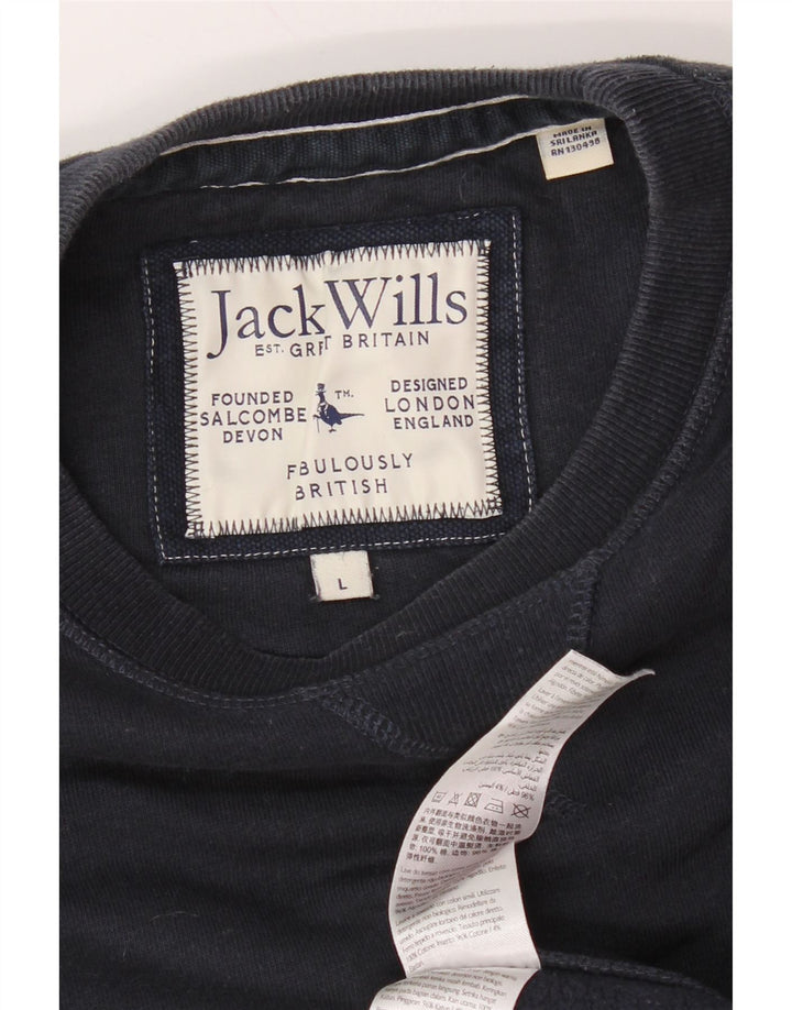 JACK WILLS Muška trenirka, veliki tamnoplavi pamuk