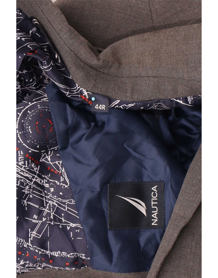 Nautica muška jakna sa 2 gumba UK 44 2XL sivi poliester