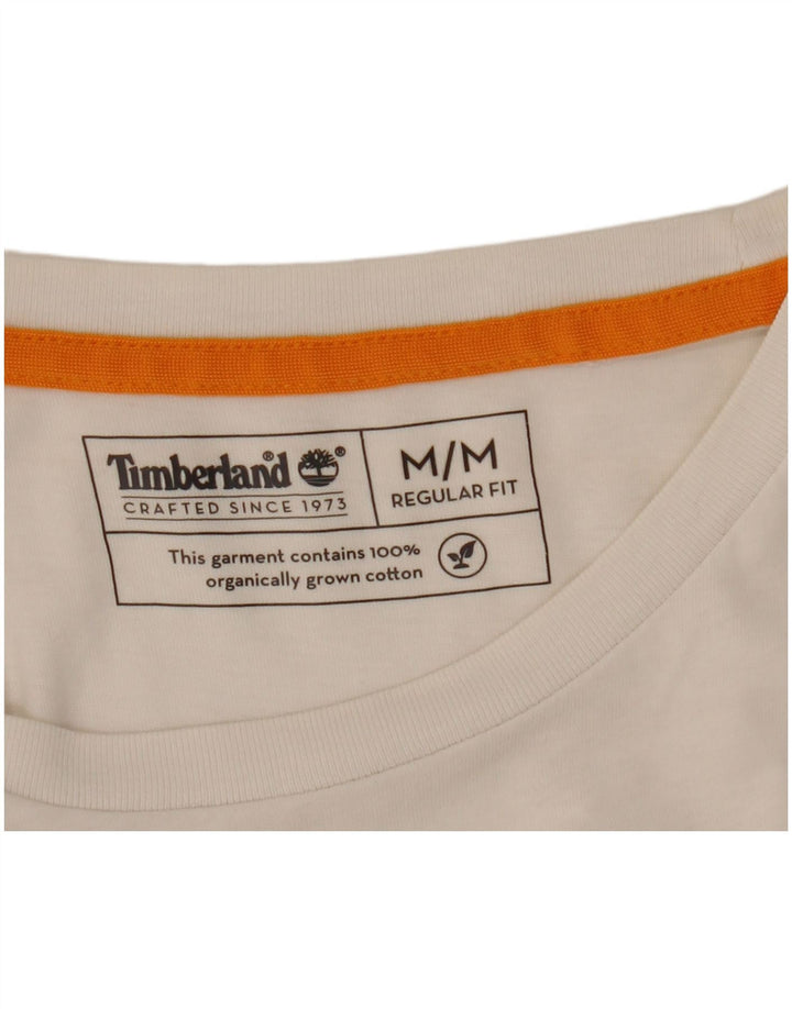 Timberland muška majica s grafičkim motivima, srednji bijeli pamuk