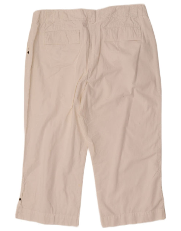 Marks & Spencer ženske Capri hlače visokog struka UK 18 XL W34 L22 Bijele