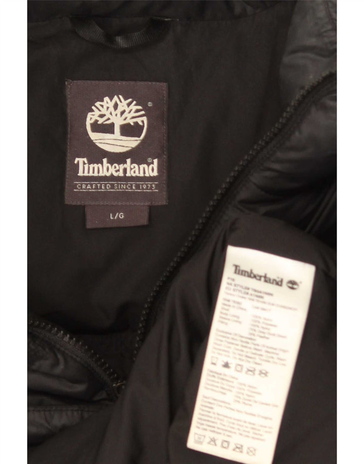 Timberland muška podstavljena jakna UK 40 veliki crni najlon