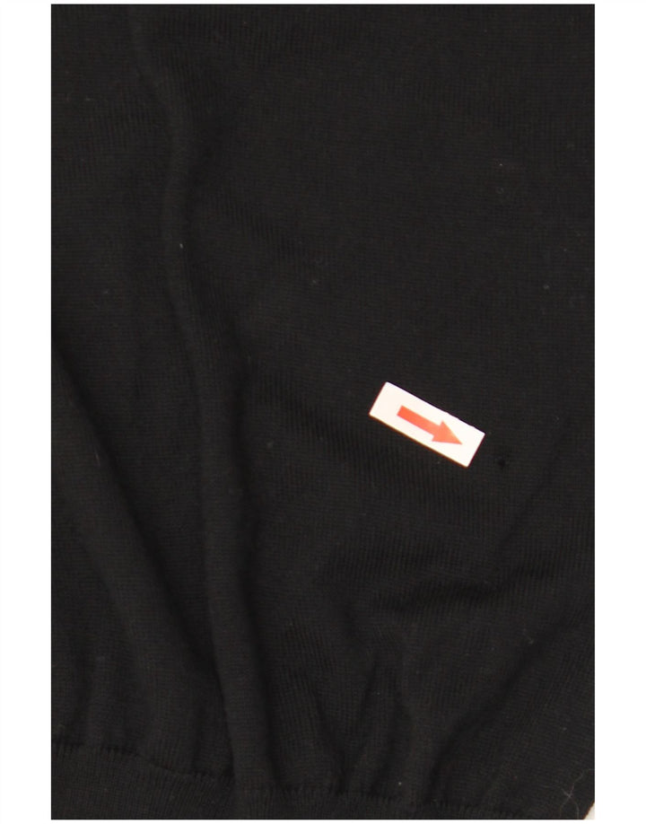 Hugo Boss muški pulover s rol izrezom 2XL crna vunena