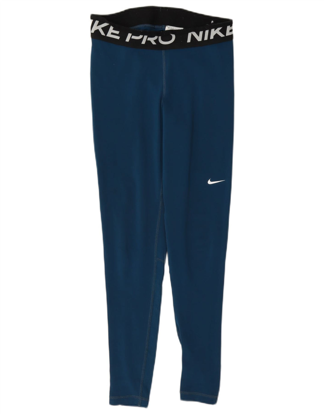 Nike Ženske Dri Fit Graphic Leggings UK 10 Small Blue Colourblock Poliester