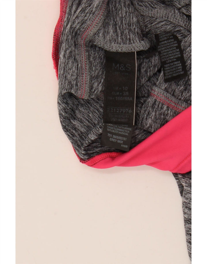 MARKS & SPENCER Ženske kapri tajice UK 10 Small Gray Colourblock