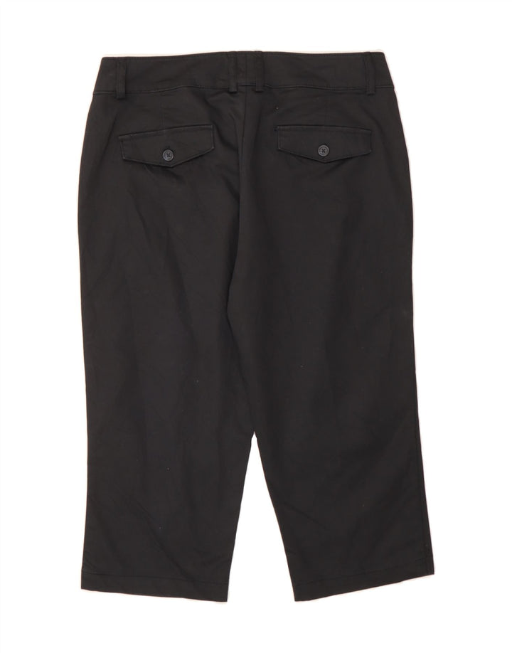 DOCKERS Womens Straight Capri Trousers W32 L19 Black Vintage Dockers and Second-Hand Dockers from Messina Hembry 