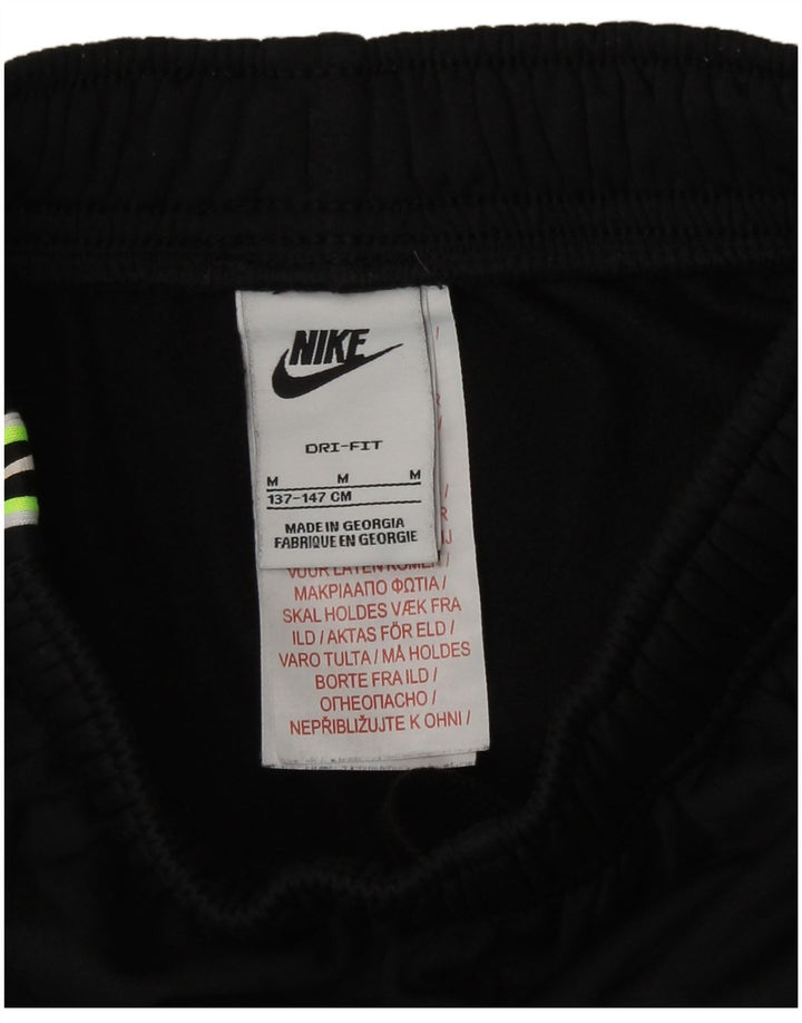 Nike Boys Dri Fit Graphic Sport Shorts 10-11 Years Medium Black Poliester