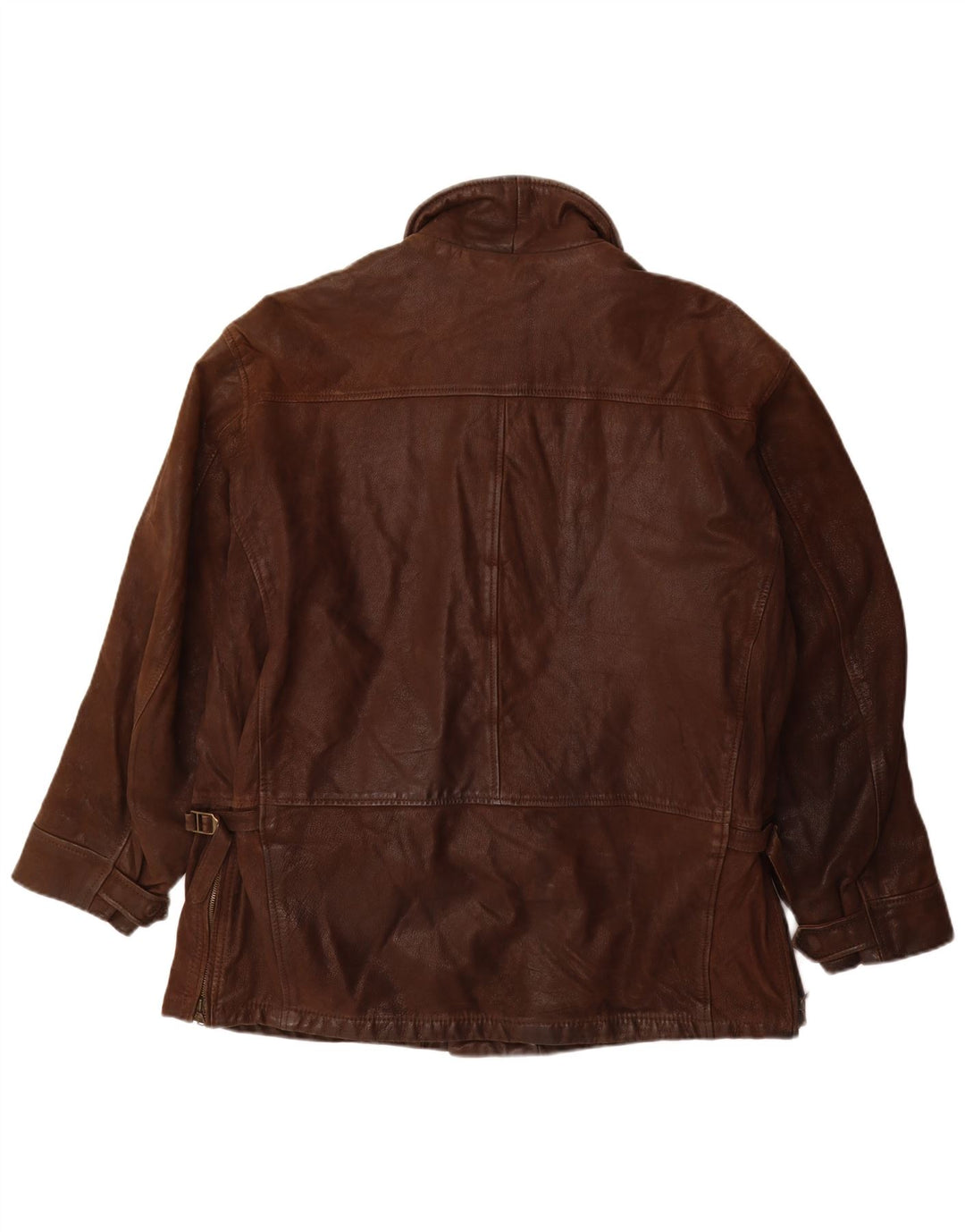 Hugo Boss muška kožna jakna UK 40 Large Brown Leather