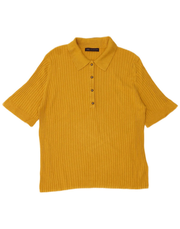 Marks & Spencer ženska polo majica UK 20 2XL žuta viskoza