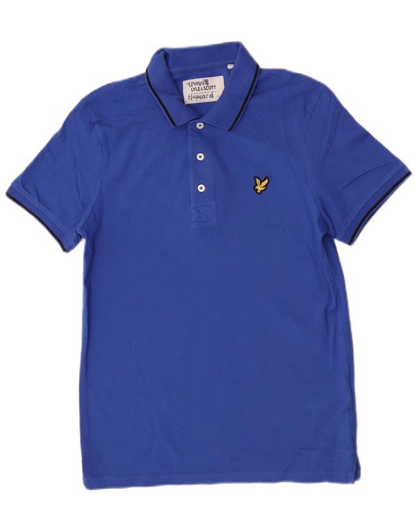 Lyle & Scott muška polo majica Mala plava pamučna