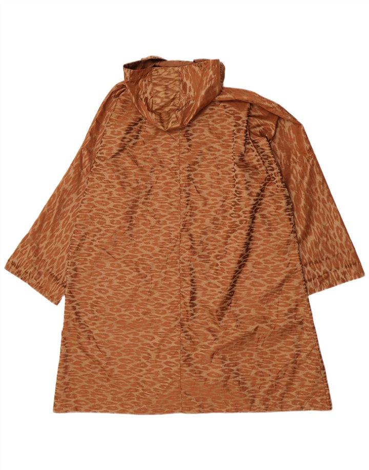 Vintage ženski prekomjerni dugi kaput UK 14 srednje smeđe klasične