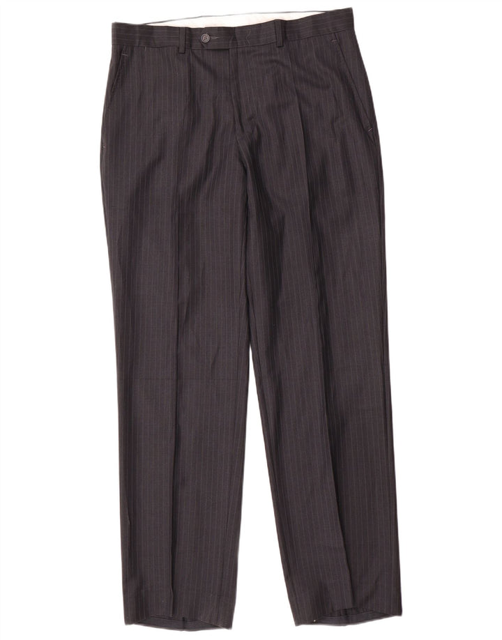 Giorgio Santi muško dvodijelno odijelo s 3 gumba IT 52 XL W34 L33 crno na pruge