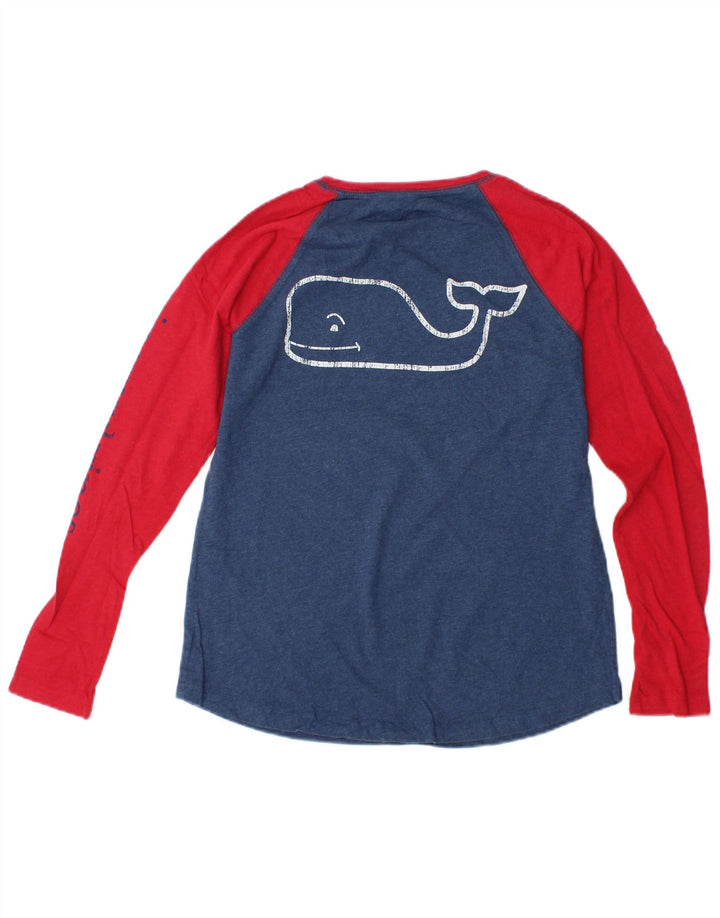 VINEYARD VINES Ženska majica dugih rukava s grafikom UK 6 XS Plava boja