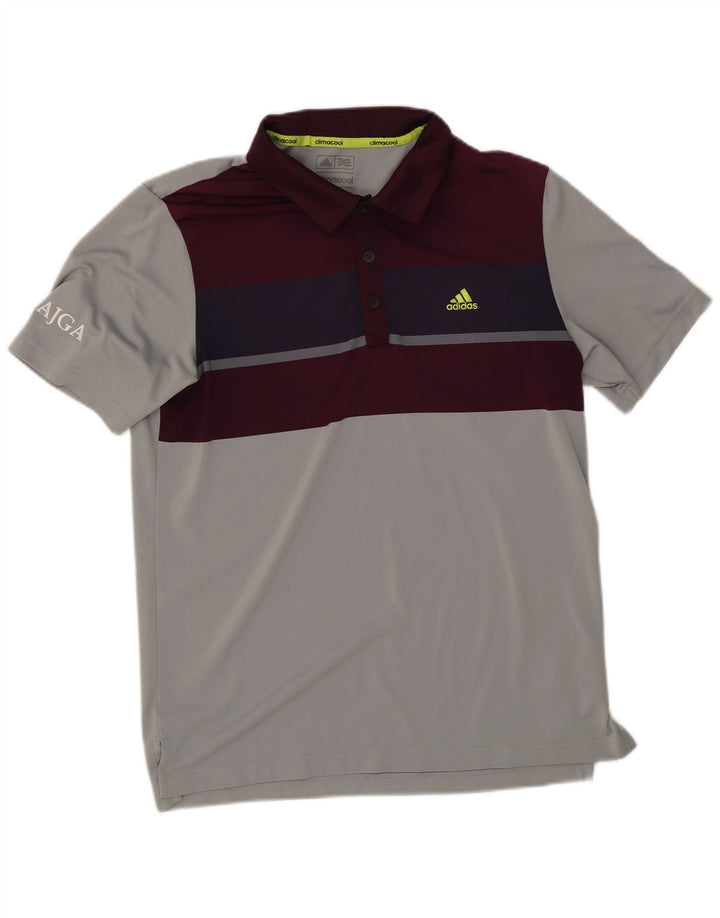Adidas muška Climacool polo majica male sive boje od poliestera