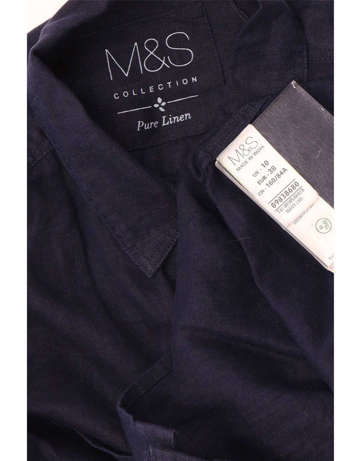 Marks & Spencer ženska košulja UK 10 Mala tamnoplava platna