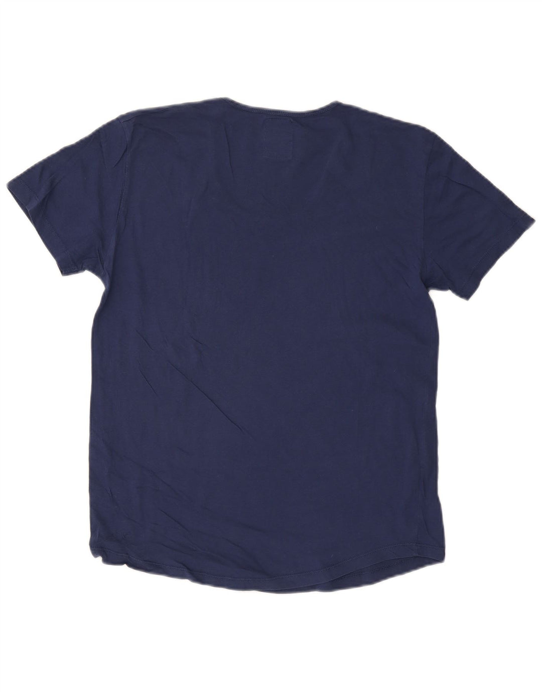 ZARA ženska majica kratkih rukava UK 14 Veliki tamnoplavi pamuk