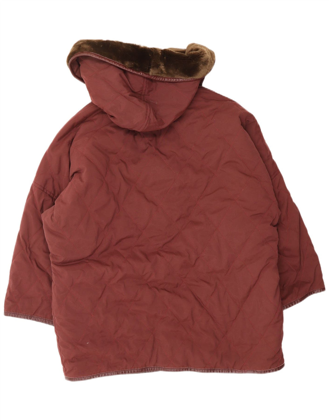 MAX MARA ženski vikend preveliki kaput s kapuljačom UK 10 Small Burgundy